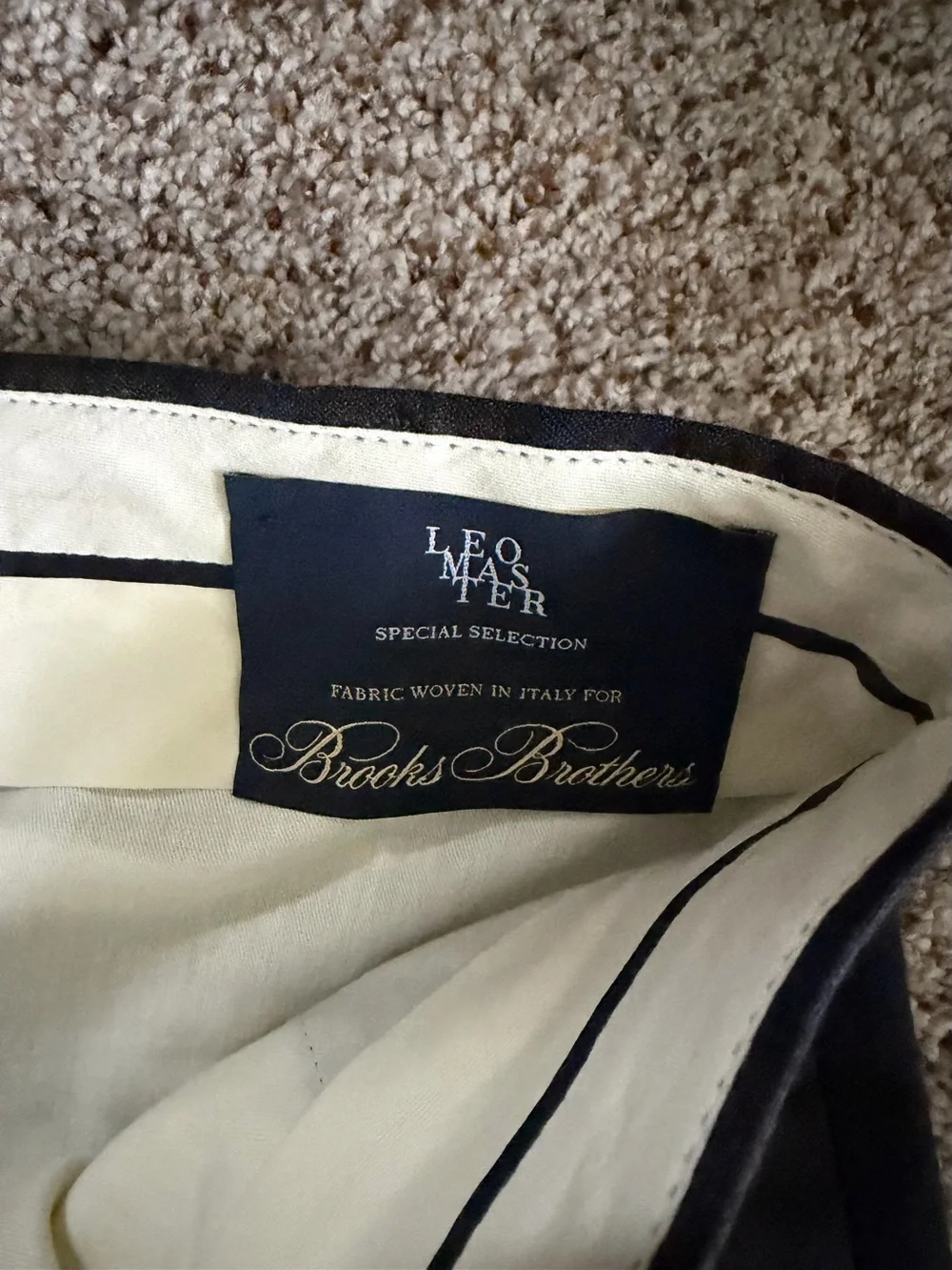 Brooks Brothers Navy and Dark Green Plaid Chinos